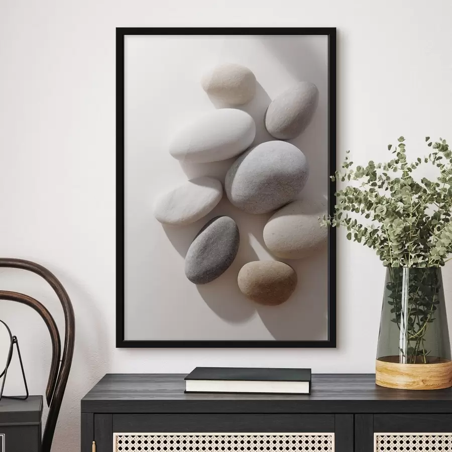 Papier peint photo Composition de la pierre neutre f49039