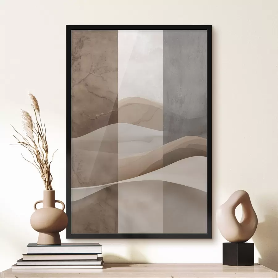 Papier peint photo Résumé : Couches de sable f49040