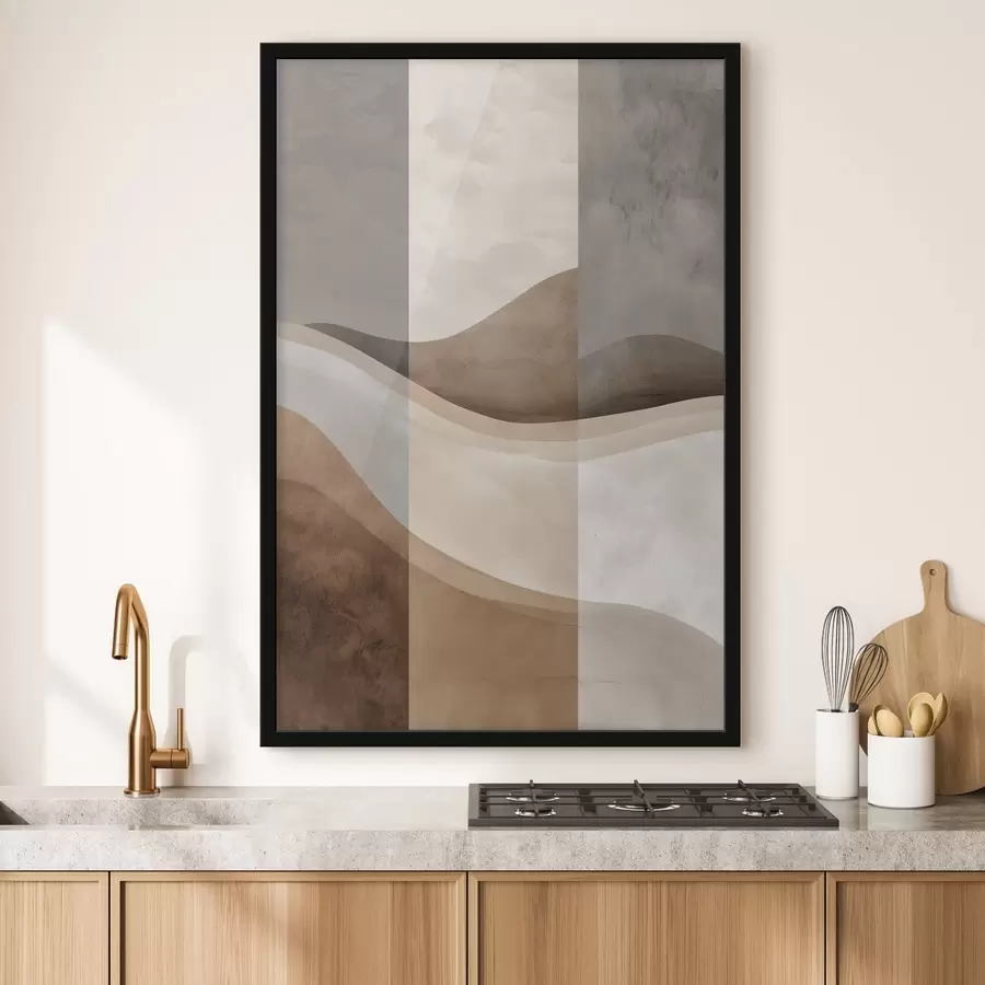 Papier peint photo Ondes de terre molle f49042