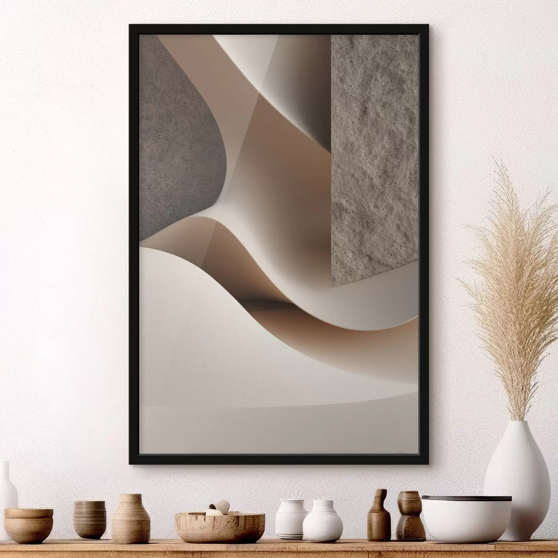 Papier peint photo Écoulement de sable texturé f49044