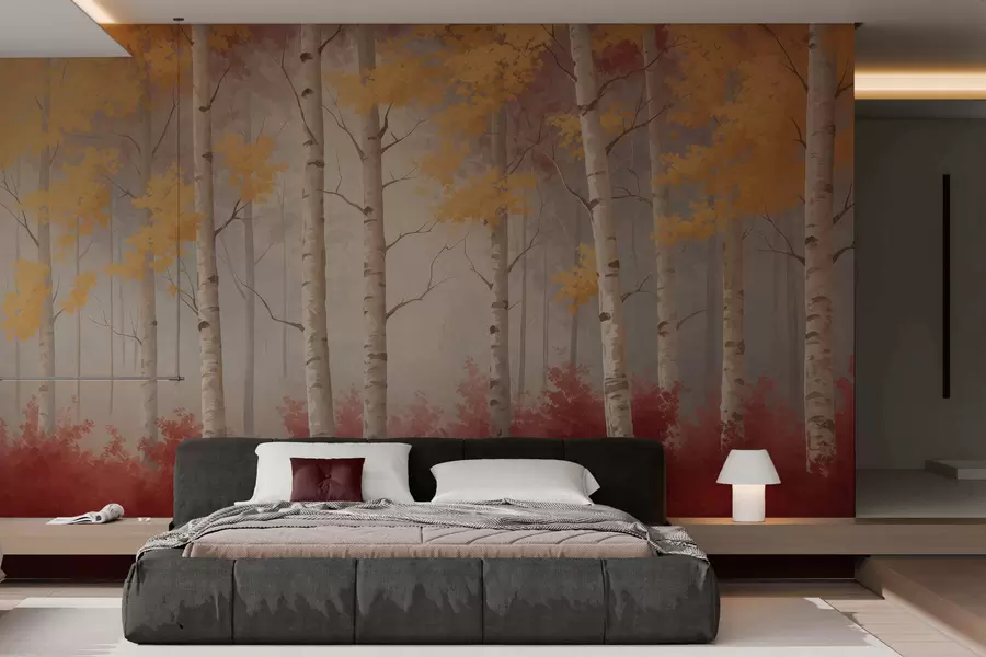 Papier peint photo L'automne dans la brume w05577