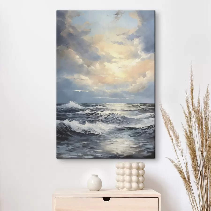  Peintures Ciel du soir au-dessus de la mer s49049