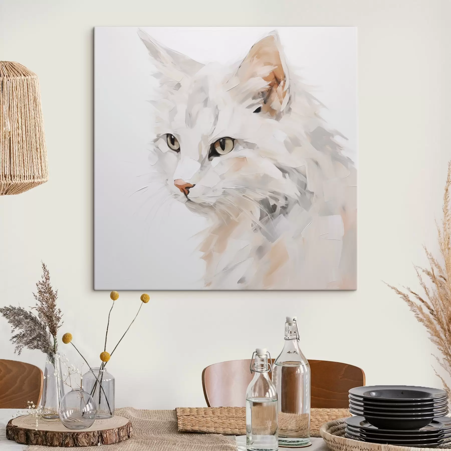  Peintures Peinture imitant un chat s49060