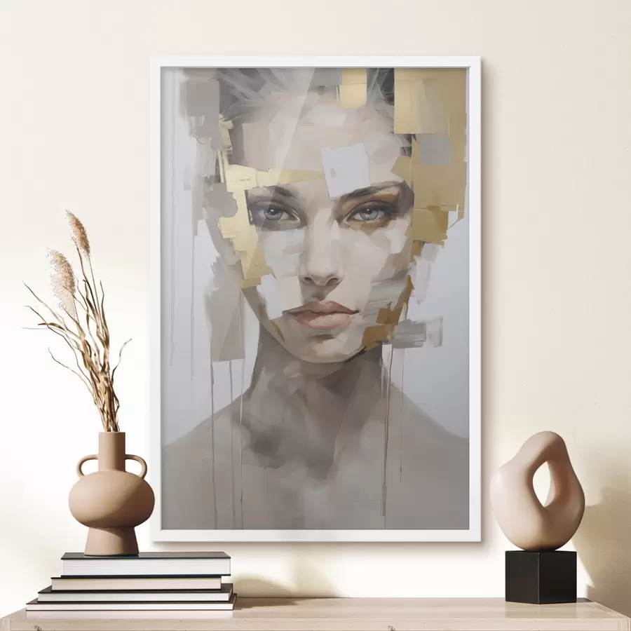 Fotobehang Modern abstract portret f49046