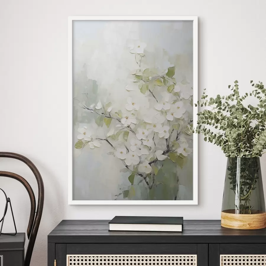 Papier peint photo Fleurs abstraites imitation de peinture f49048