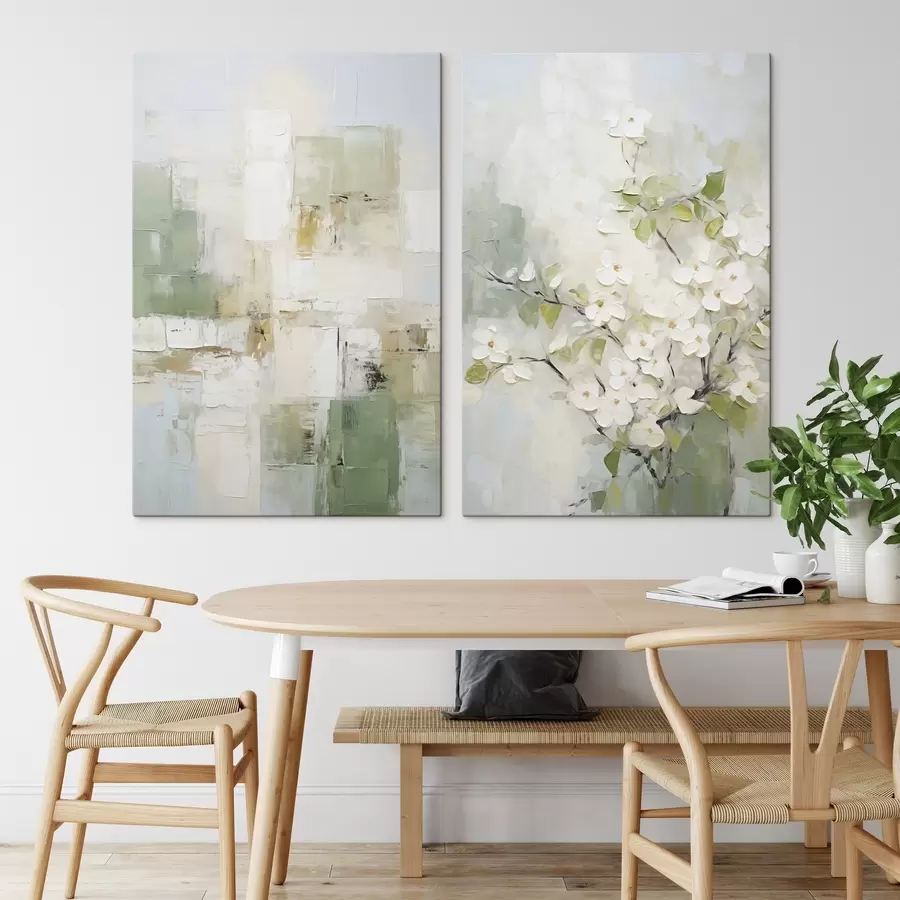  Peintures Fleurs abstraites imitation de peinture m30437