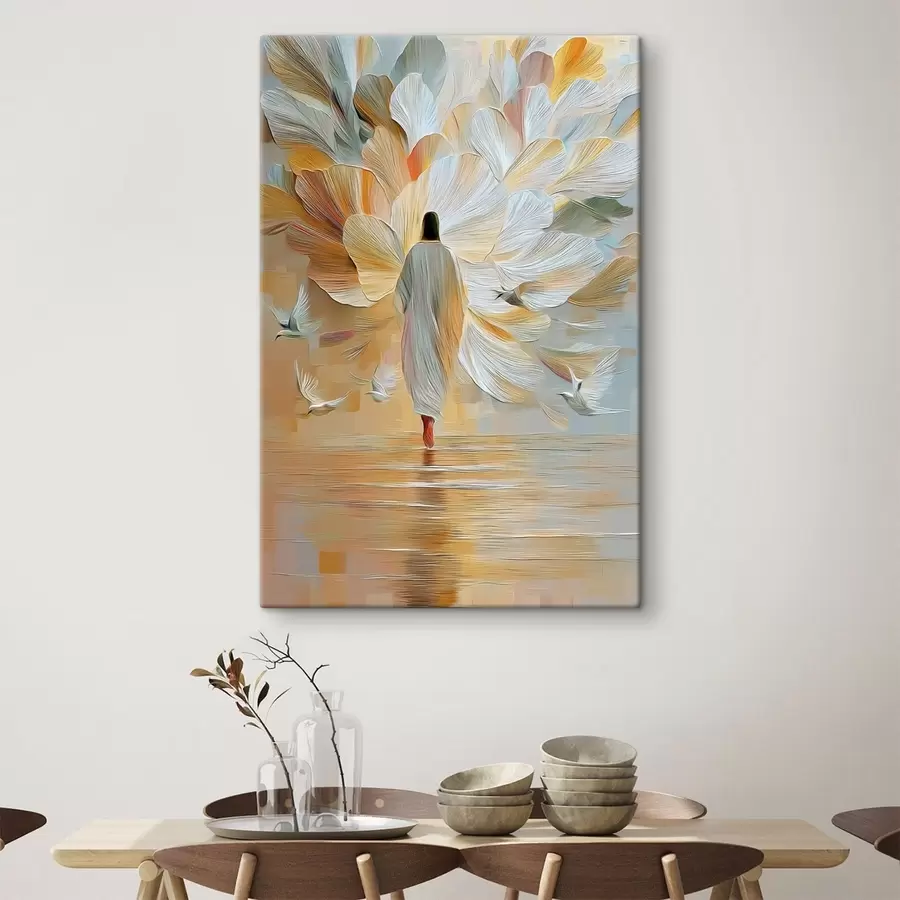  Peintures Jésus sur l'eau s49084