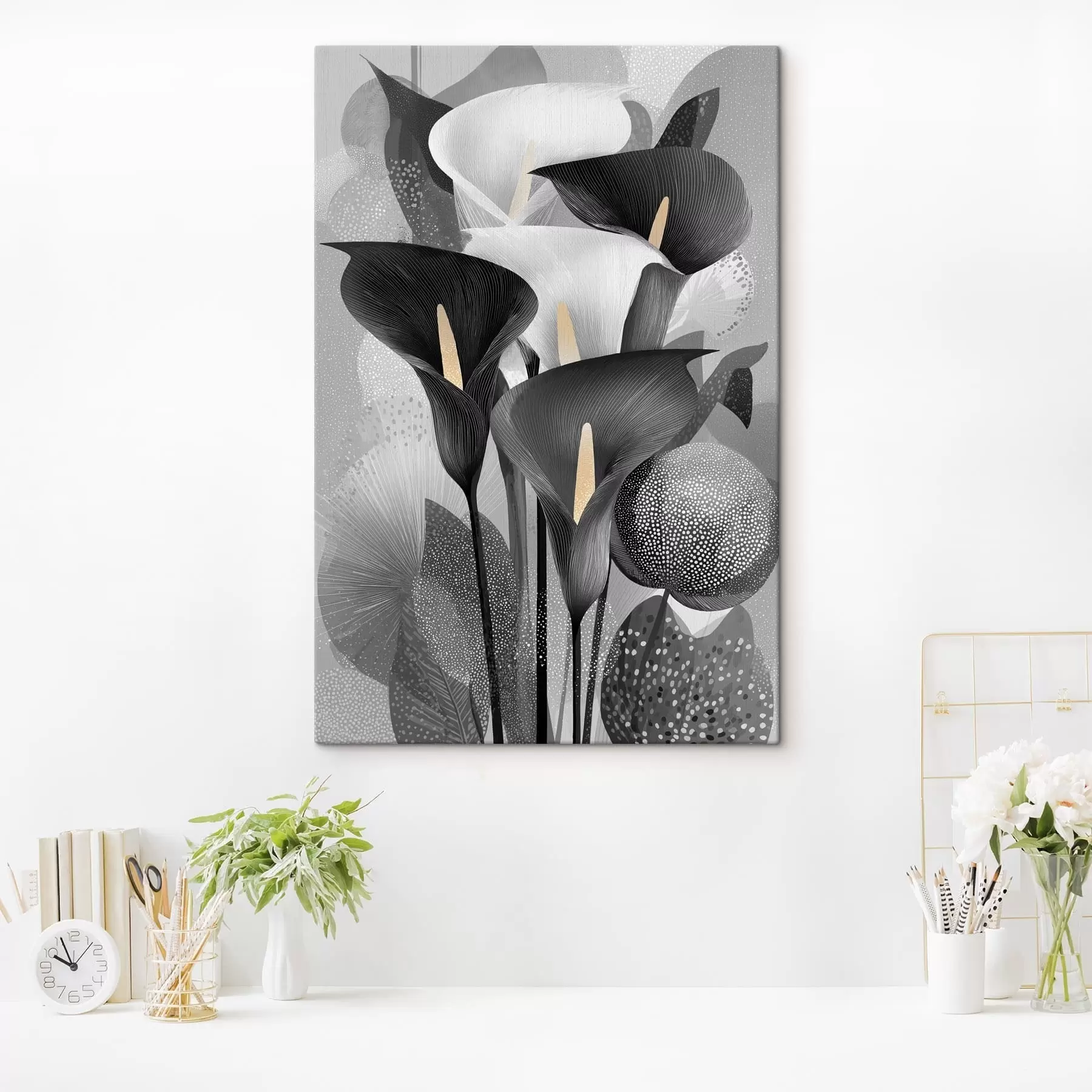  Peintures Les lis calla s49086