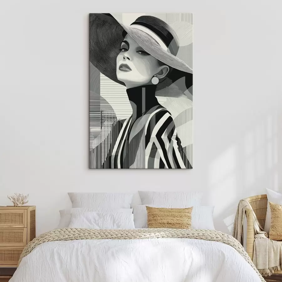  Peintures Fille au chapeau s49089