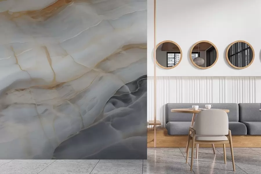 Fotobehang Imitatie van een abstract marmerstructuurpatroon w05590