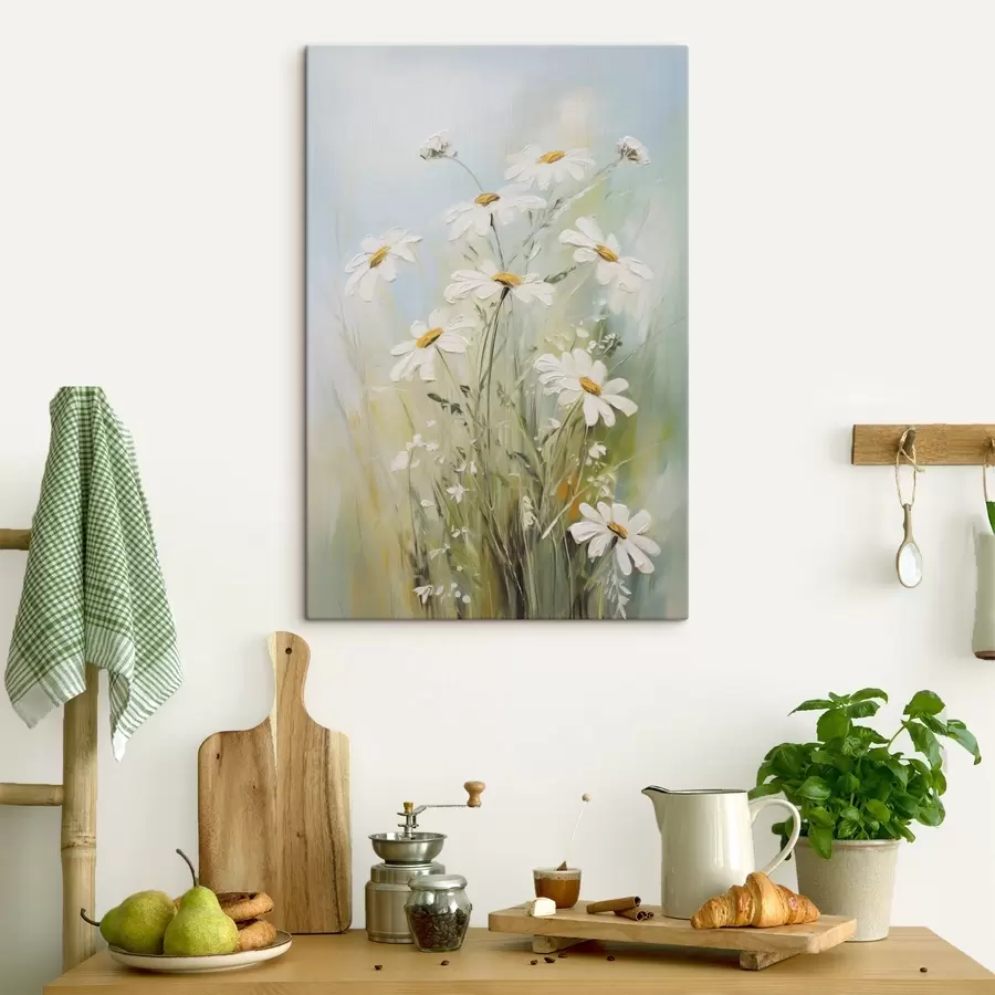  Peintures Délicates marguerites, imitation de peinture s49067