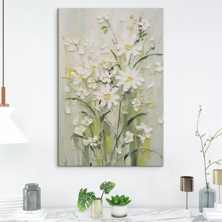  Peintures Peinture imitation marguerites s49068