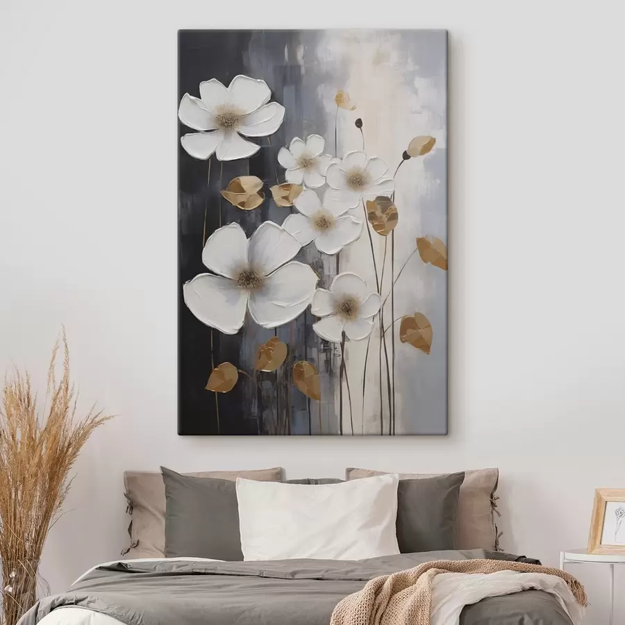  Peintures Abstraction florale inspirée de la peinture s49078