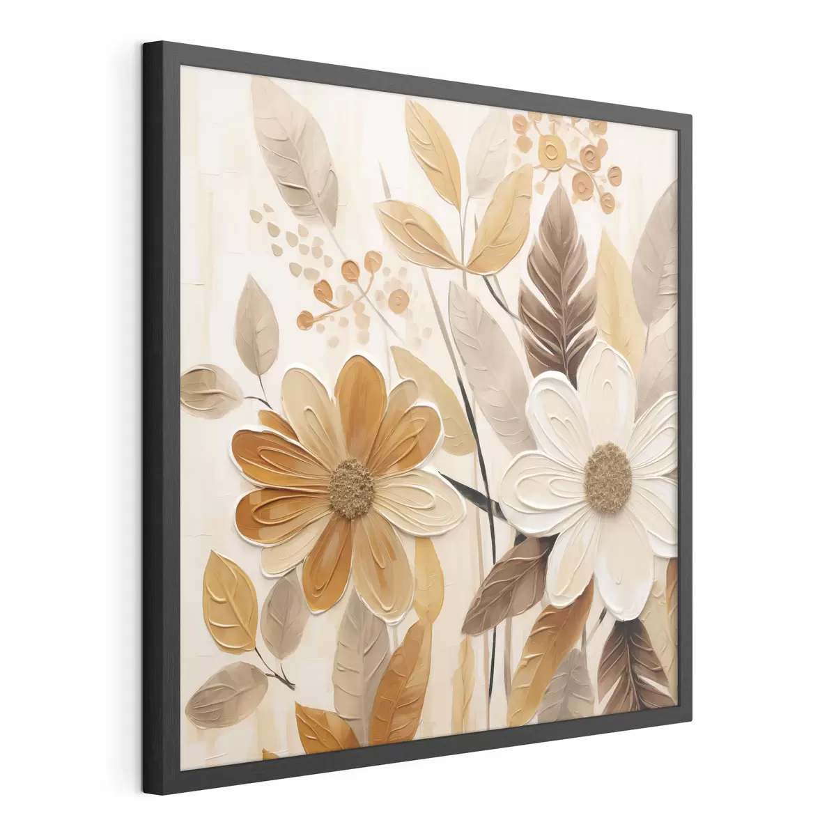 Affiche Fleurs stylisées, imitation de peinture f49072
