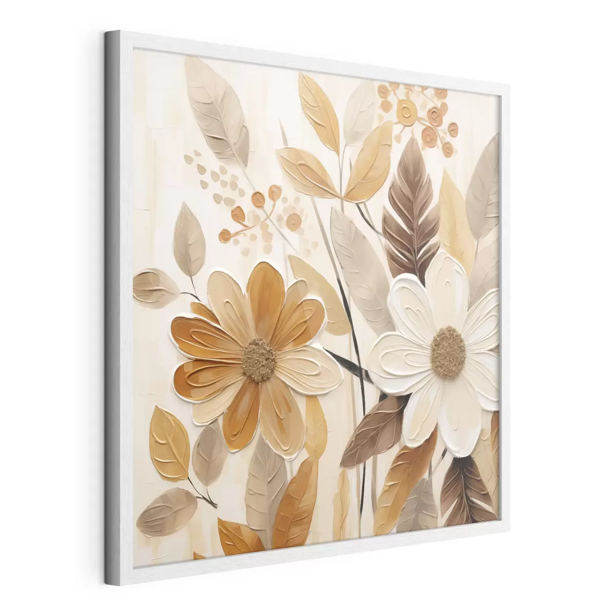 Affiche Fleurs stylisées, imitation de peinture f49072