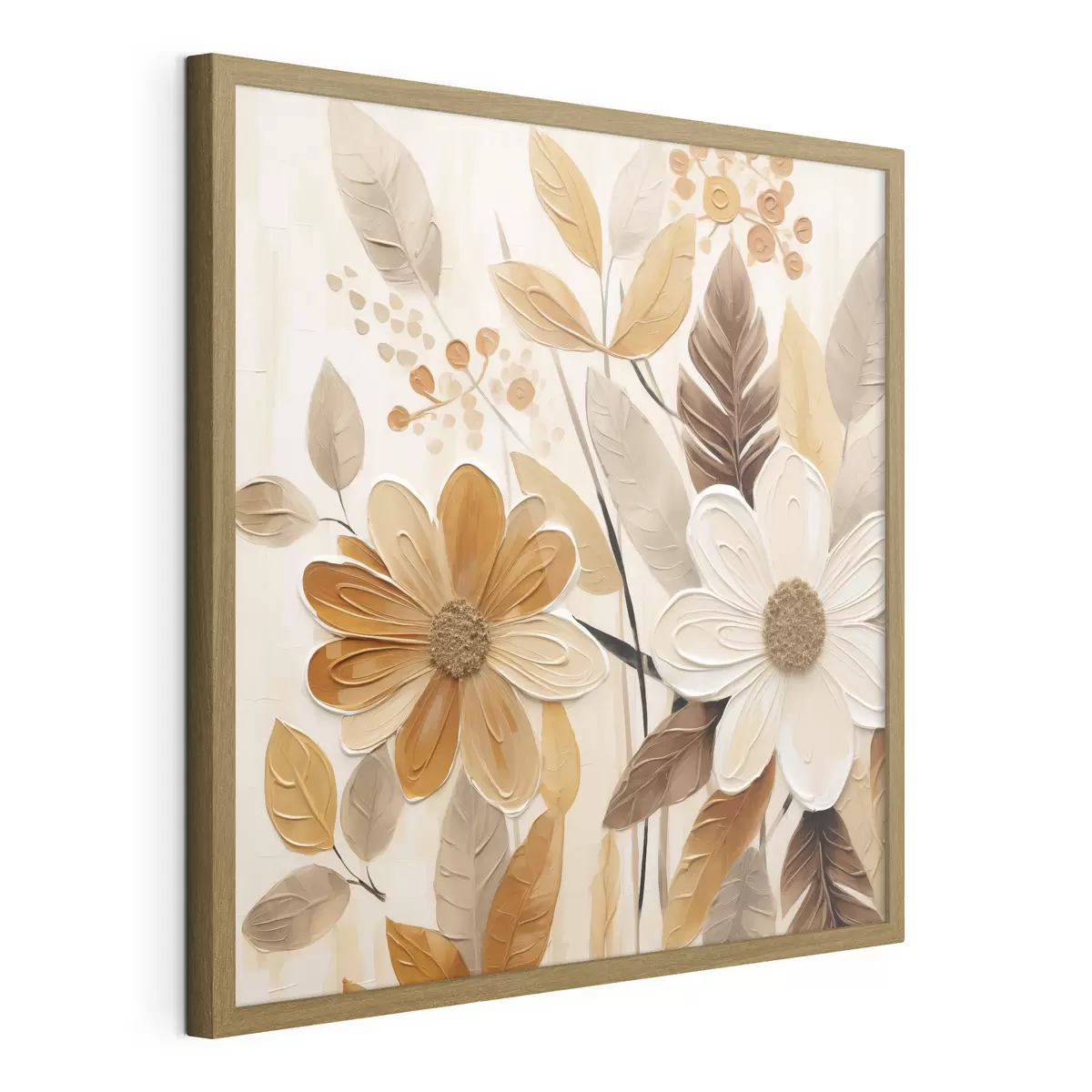 Affiche Fleurs stylisées, imitation de peinture f49072