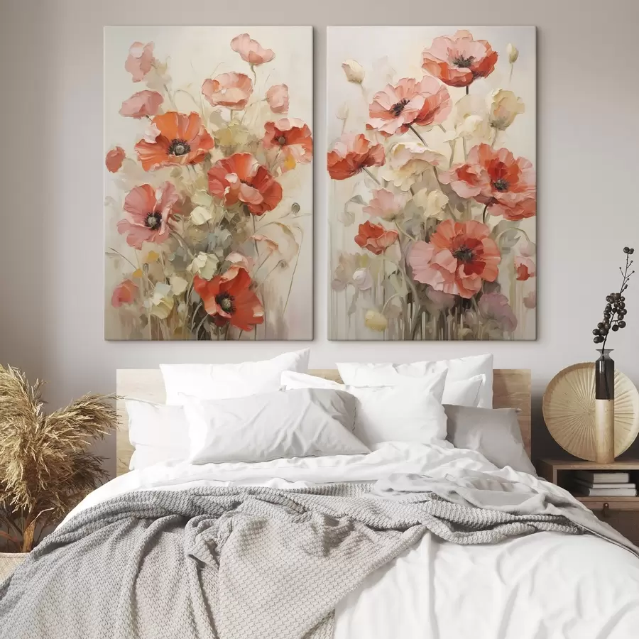  Peintures Peinture imitation coquelicots m30446