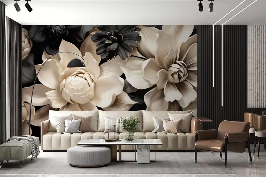 Fotobehang Fantasiebloemen w05618