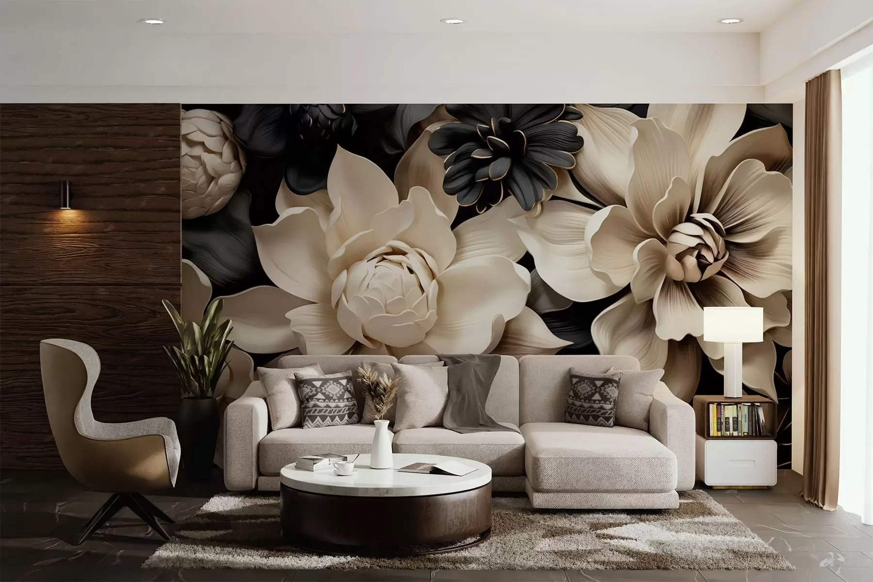 Fotobehang Fantasiebloemen w05618