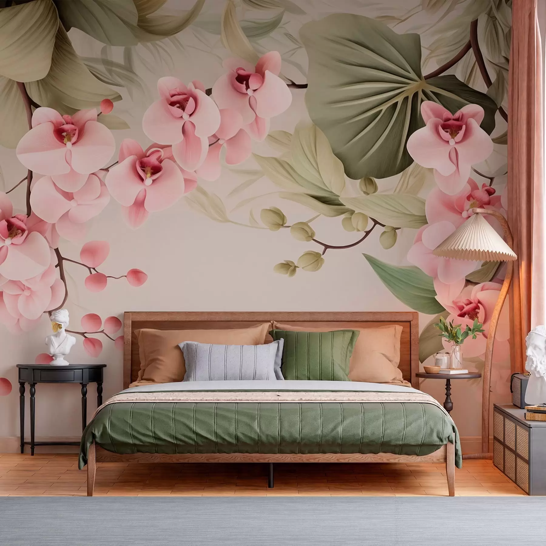 Fotobehang Orchideeën, hangplanten w05619