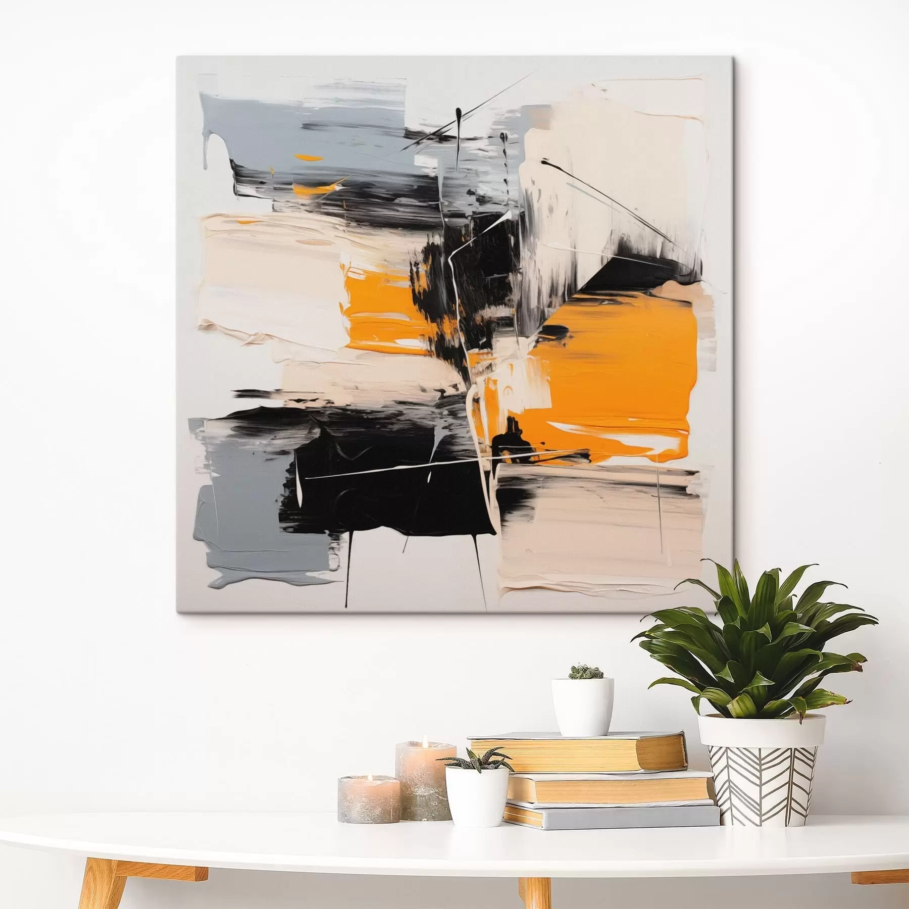  Peintures Des traits abstraits rehaussés de touches de couleurs vives s49196