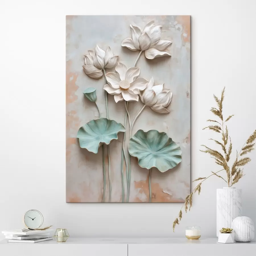  Peintures Des lotus aux teintes pastel délicates s49205