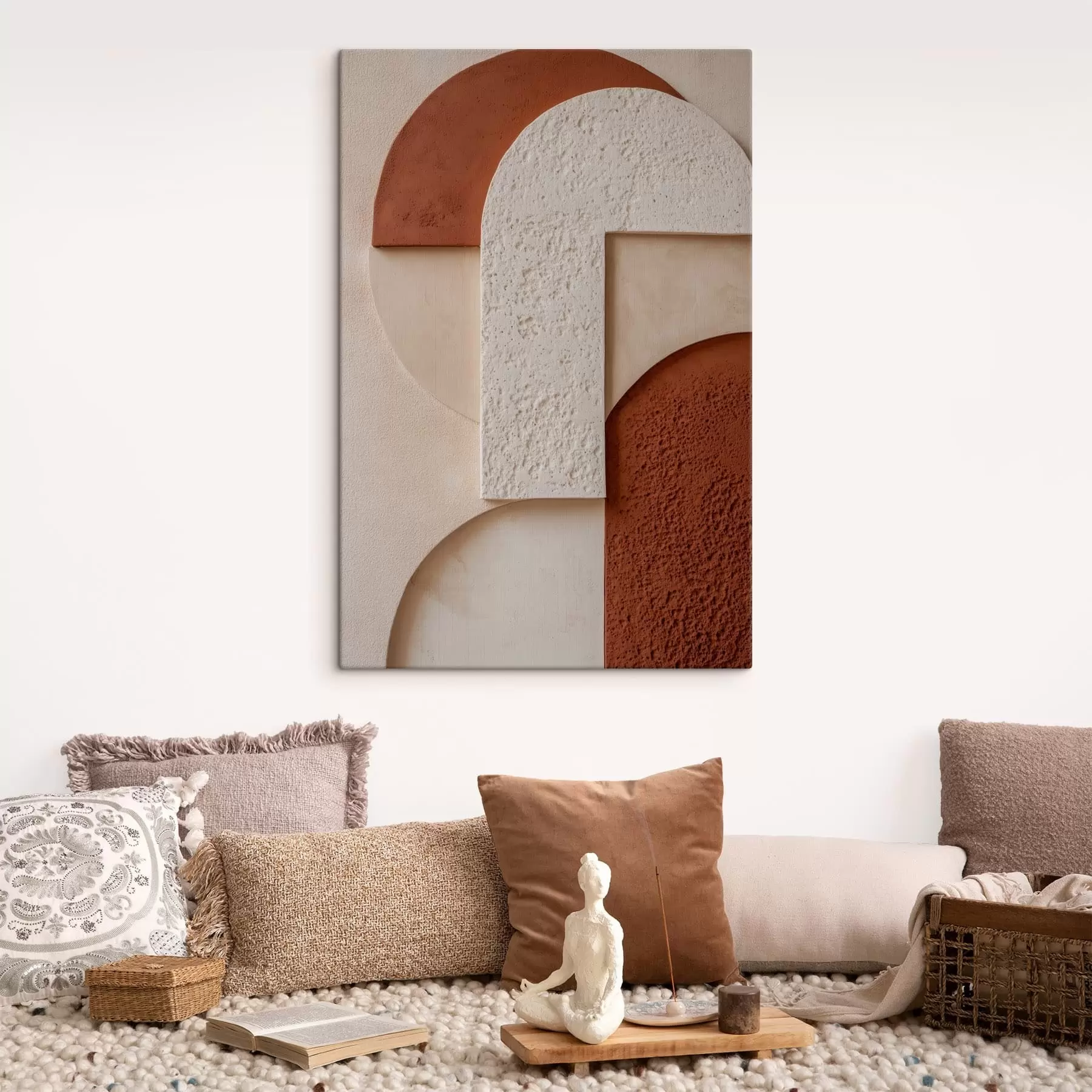  Peintures Formes géométriques abstraites texturées s49212