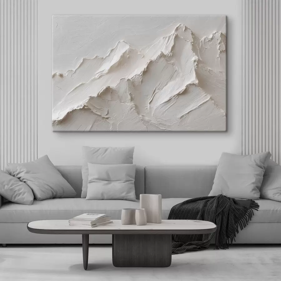  Peintures Relief montagneux clair avec des traits épais s49215