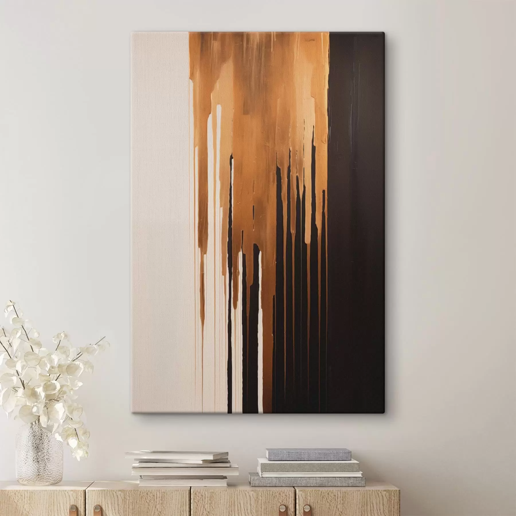  Peintures Ambre coulant dans le noir s49222