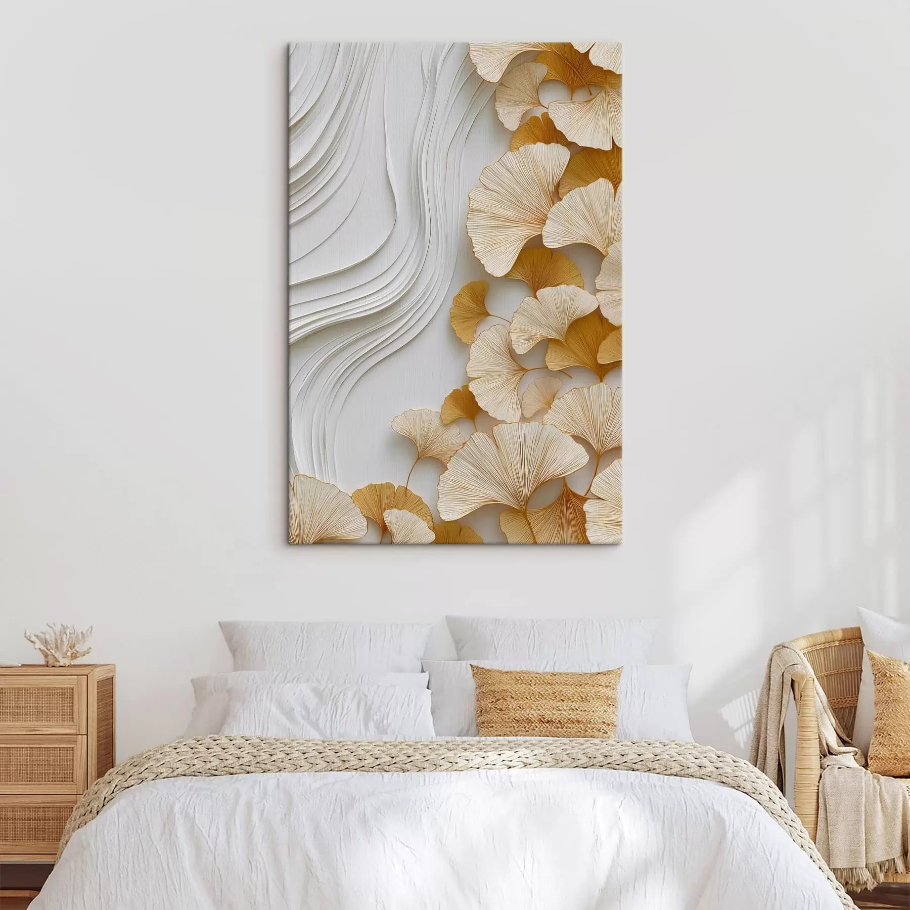  Peintures Une abstraction avec des feuilles de ginkgo s49116