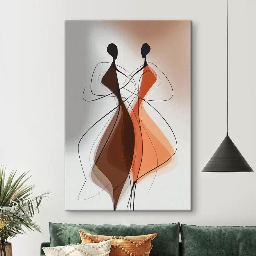 Fotobehang Een abstract stel s49129