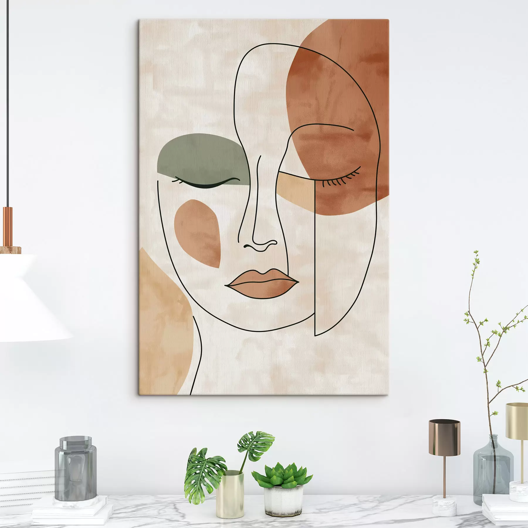  Peintures Visage abstrait s49265