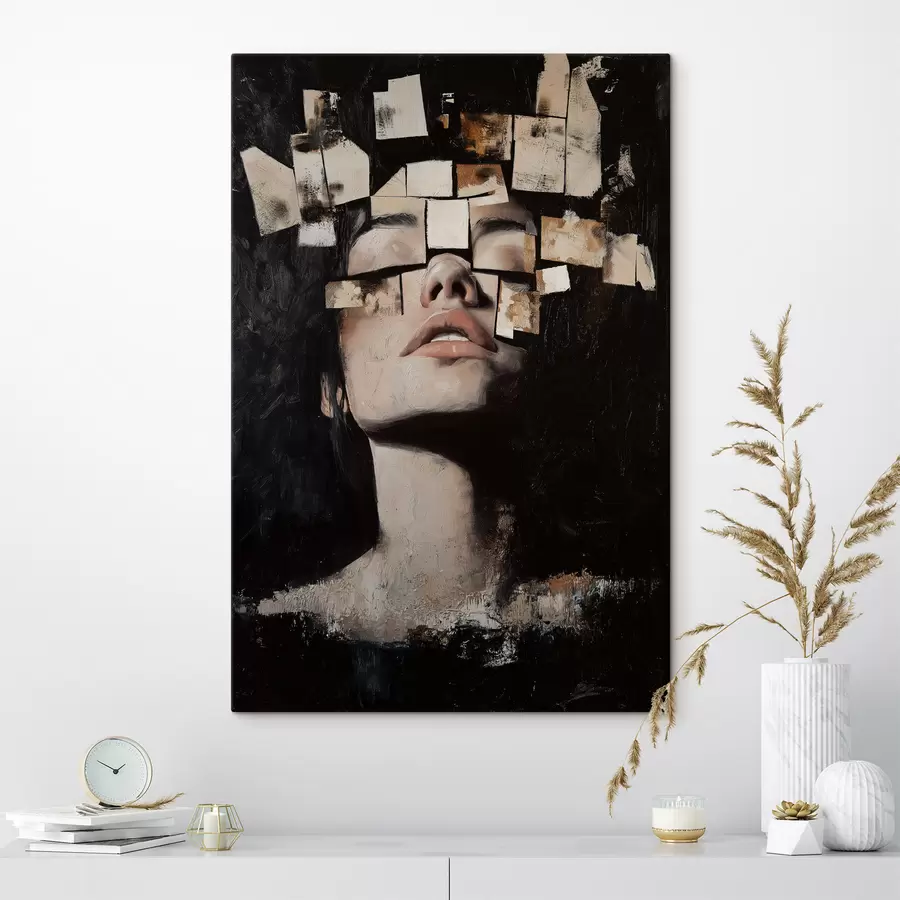  Peintures Visage abstrait s49282