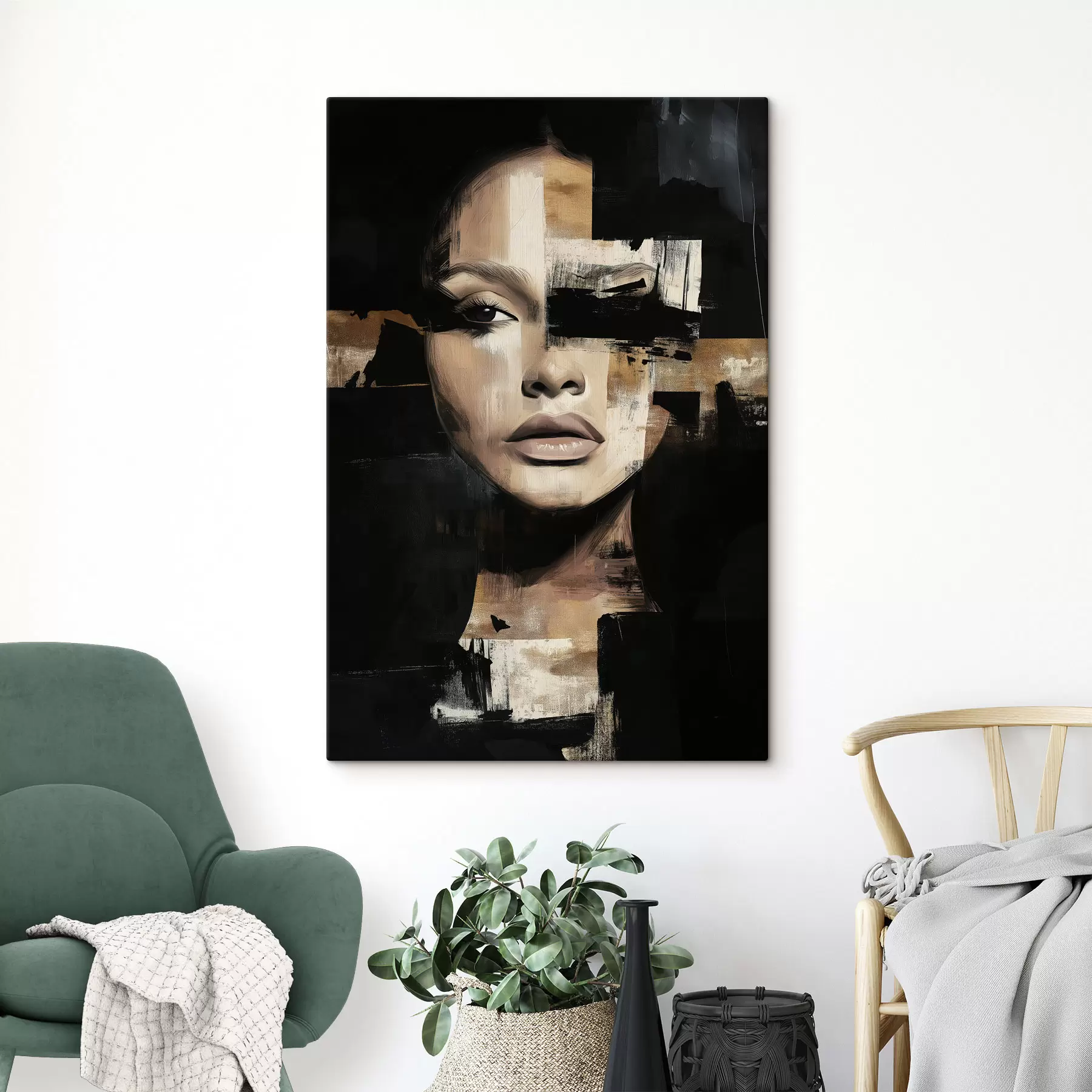  Peintures Visage abstrait s49283
