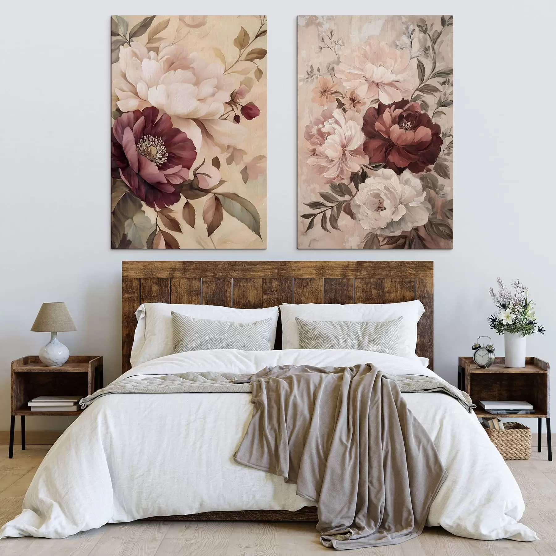  Peintures Pivoines vintage m30490