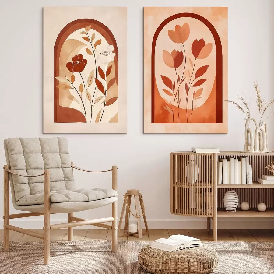  Peintures Fleurs abstraites m30491