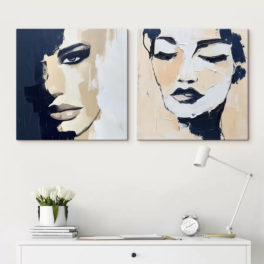 Fotobehang Abstracte gezichten m30499