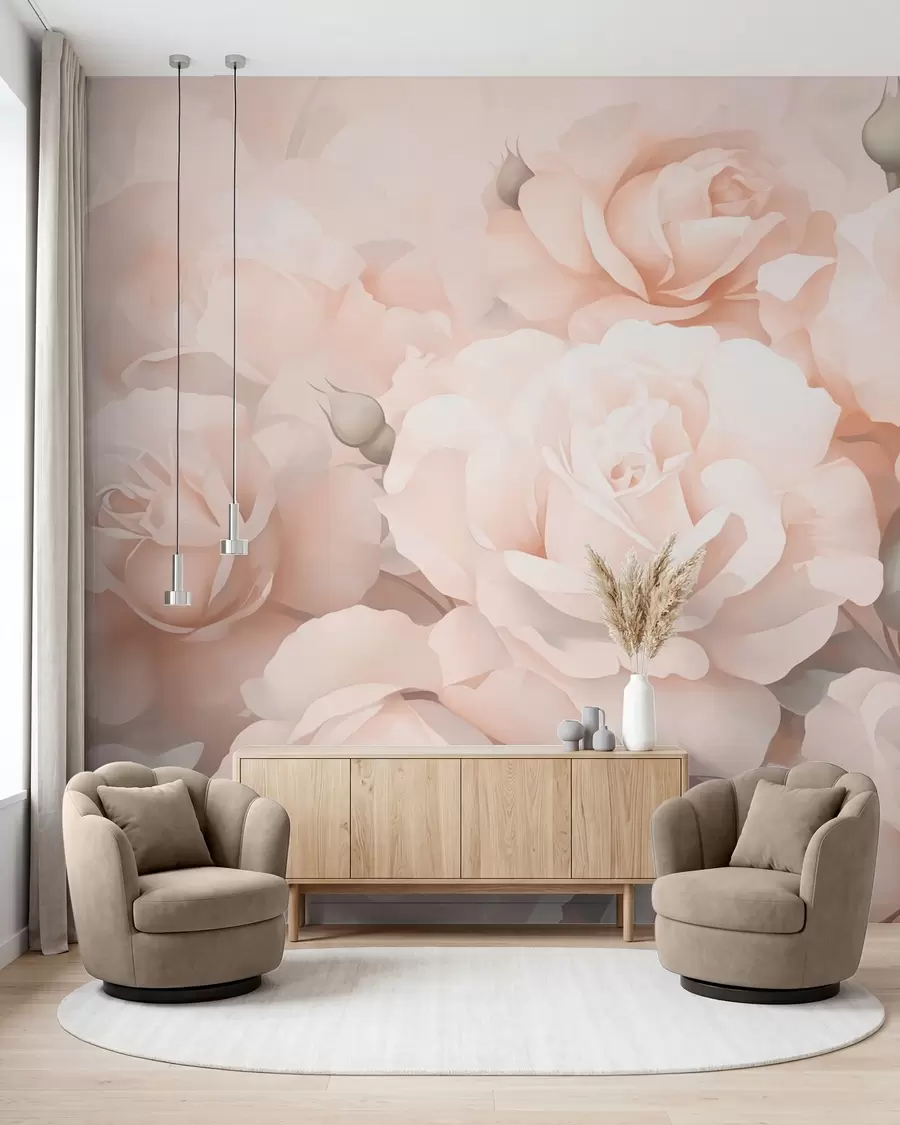 Fotobehang Abstracte rozen w05553