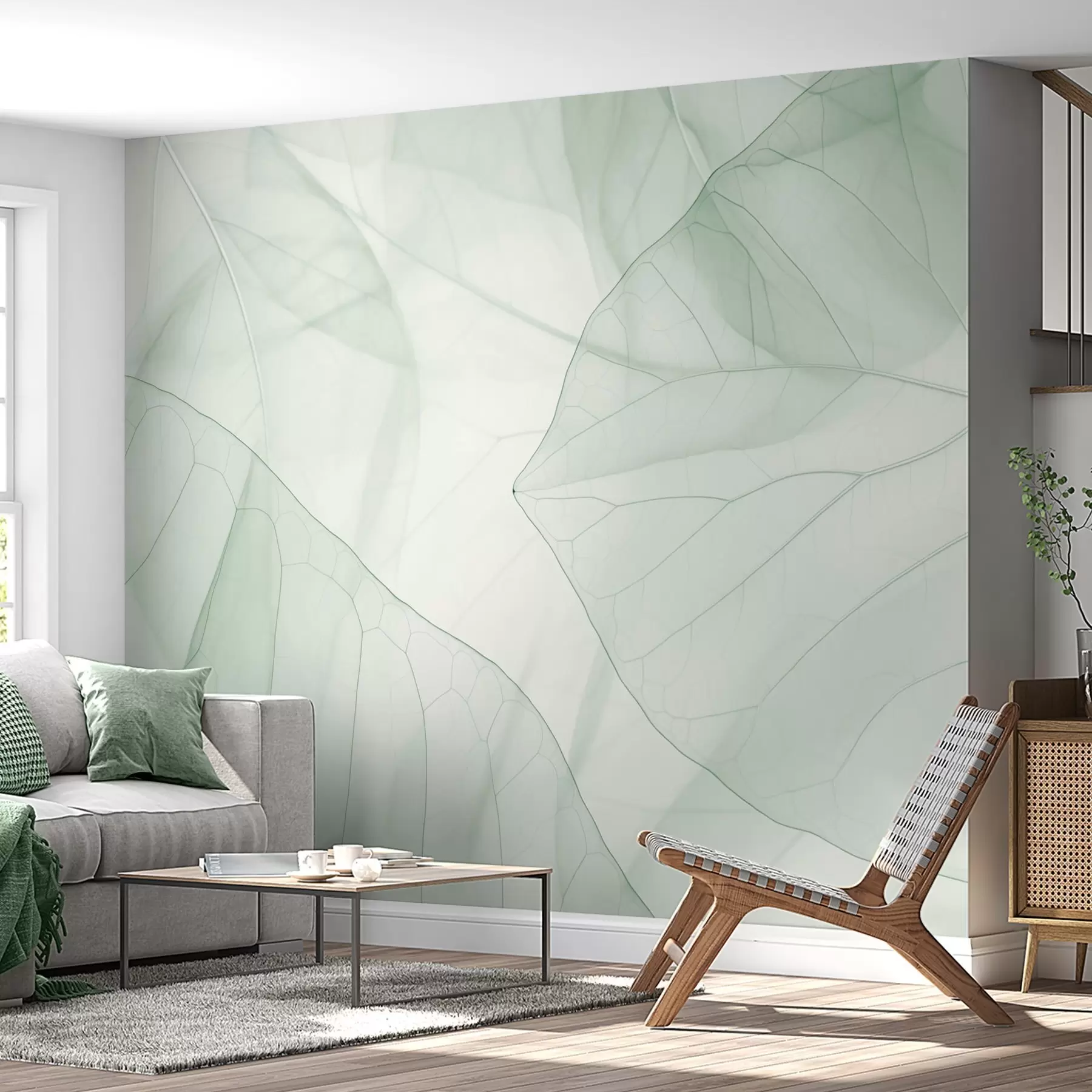 Fotobehang Abstracte bladnerven w05474