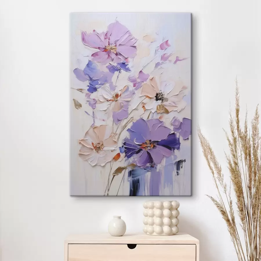  Peintures Fleurs aux couleurs vives, imitation de peinture s49135