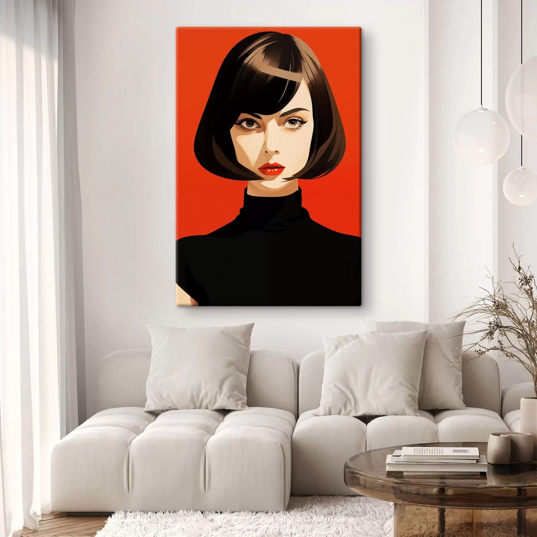  Peintures Portrait aux cheveux courts s49303
