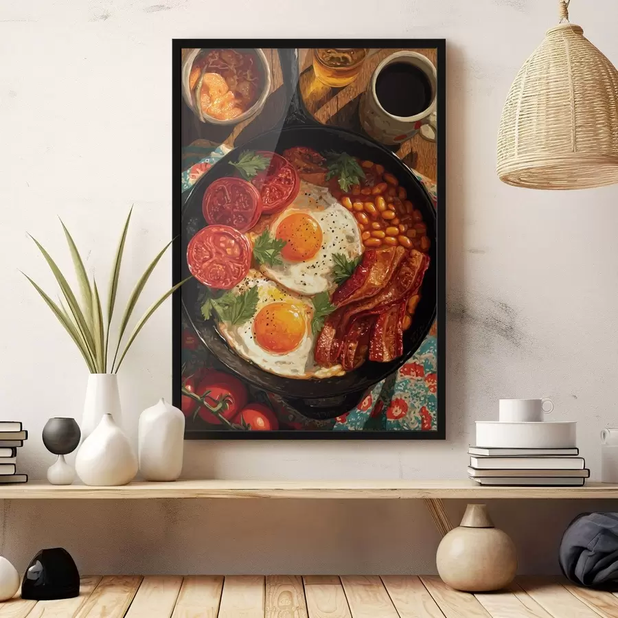 Papier peint photo Poêlée du petit-déjeuner f49308