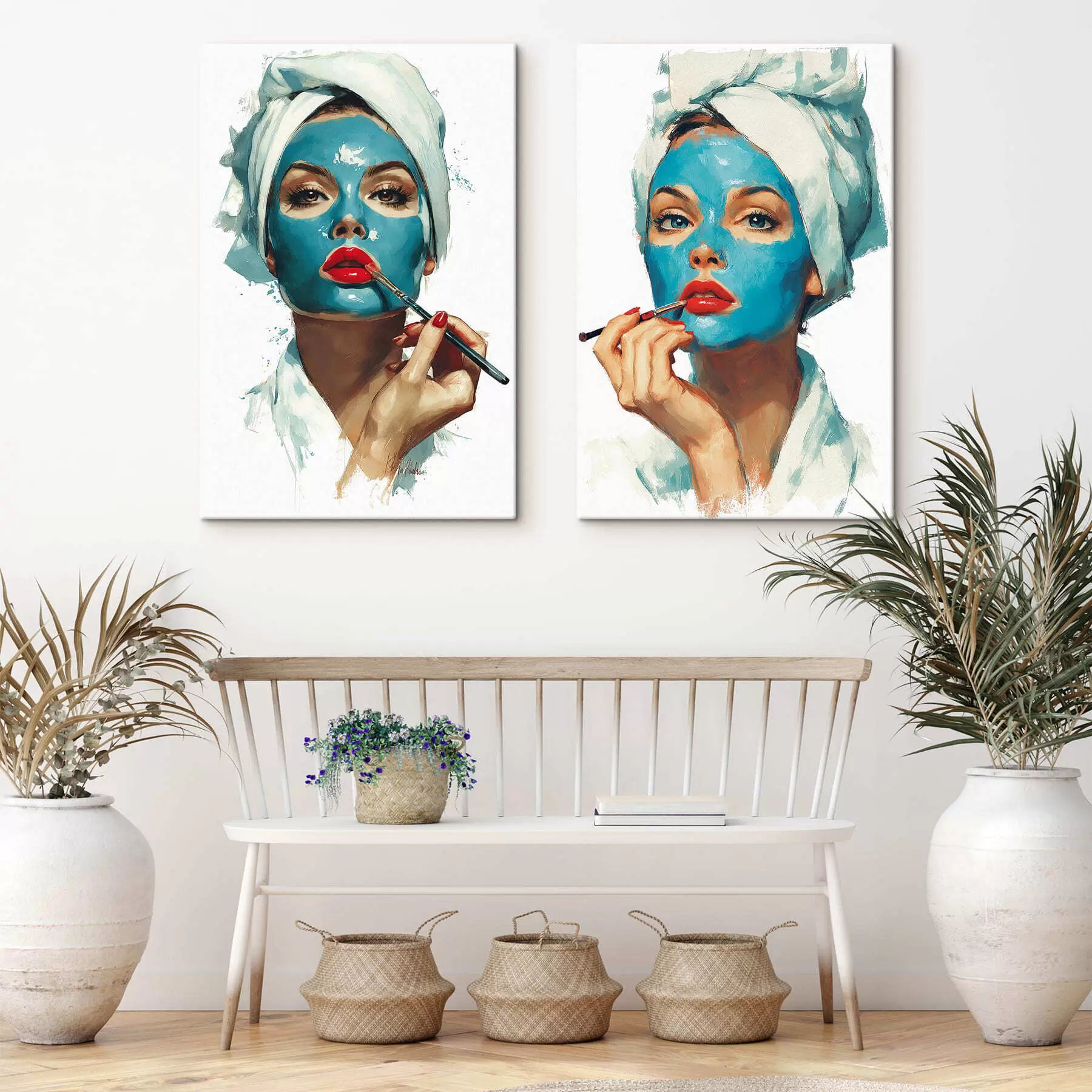  Peintures Rituel de beauté bleu m30506