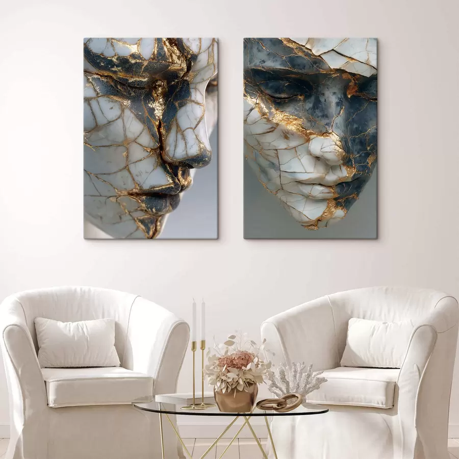 Papier peint photo Faces de fracture du marbre m30510