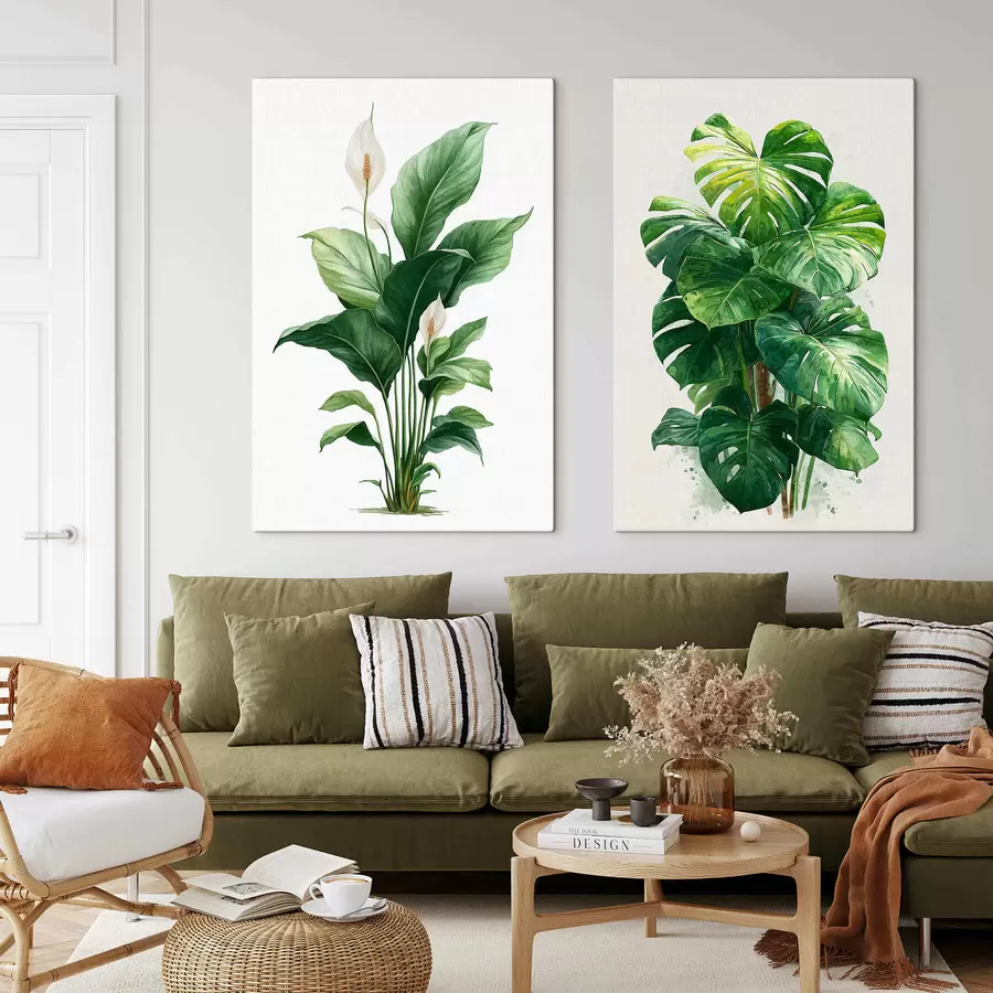 Papier peint photo Duo vert tropical m30513