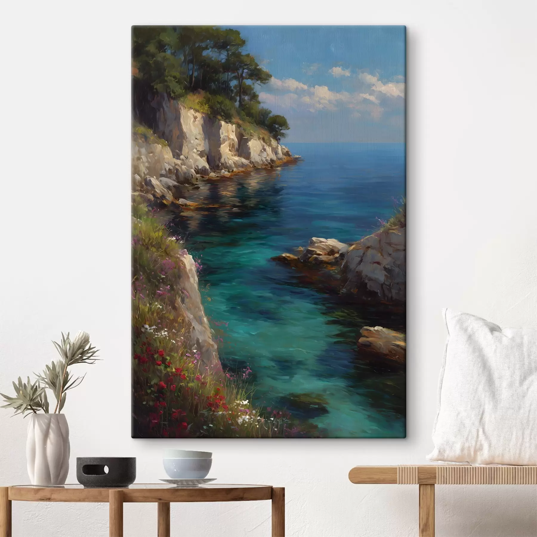  Peintures Un port maritime dans le style d'une peinture à l'huile s49239