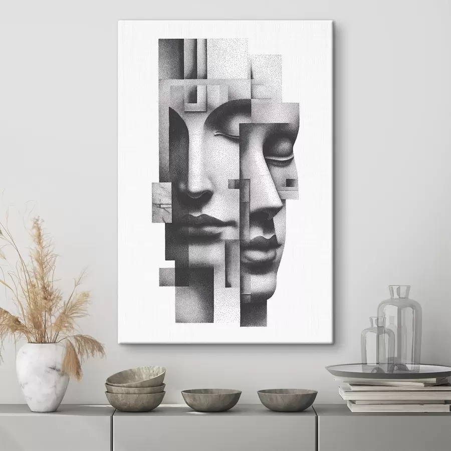  Schilderijen Abstracte grafische portretten s49241