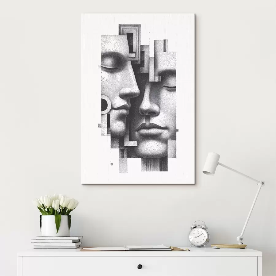  Schilderijen Abstracte grafische portretten s49242