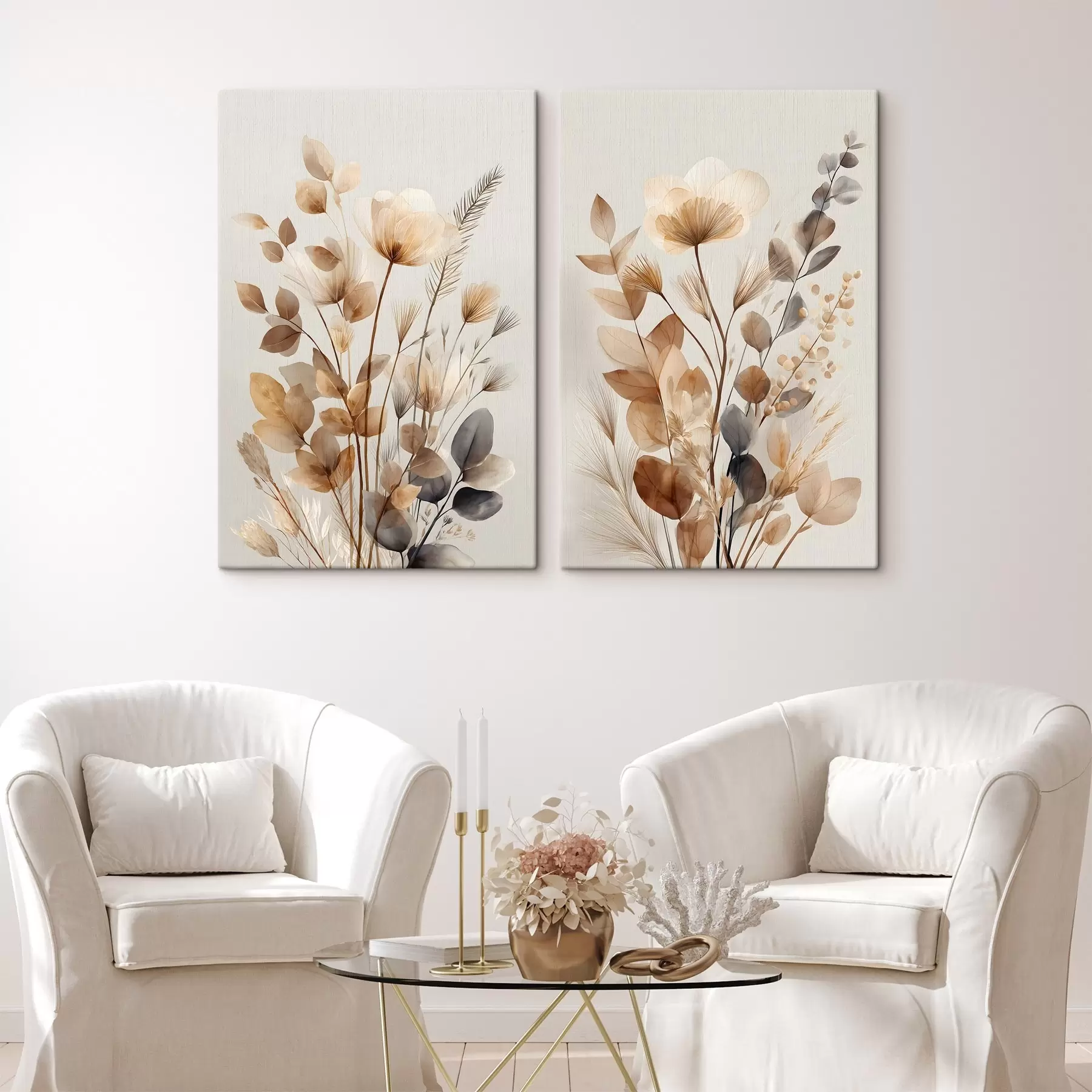  Peintures Fleurs séchées m30535