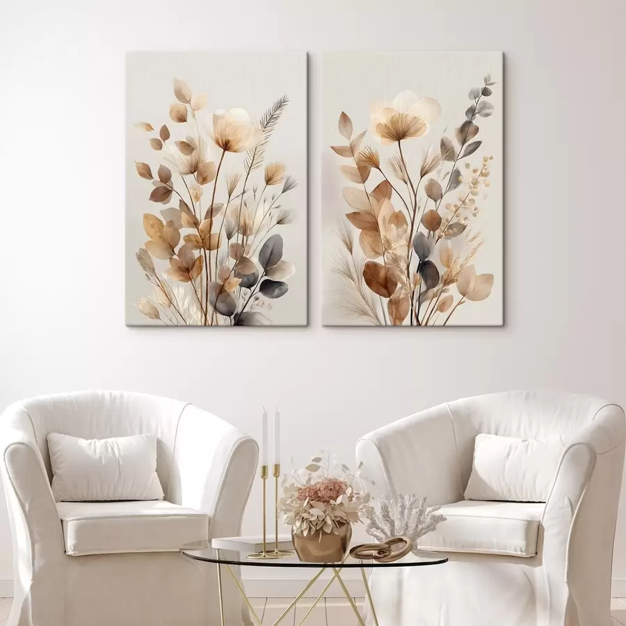  Schilderijen Gedroogde bloemen m30535